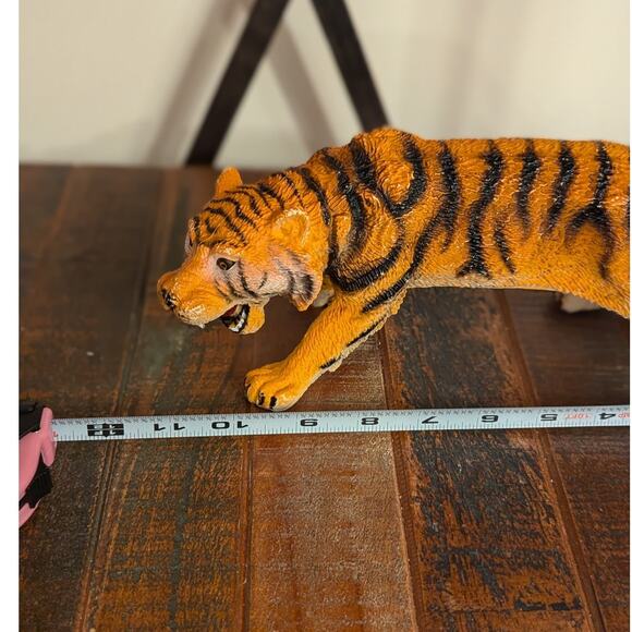 Large Tiger Rubber Toy Figure 14” - Picture 11 of 12